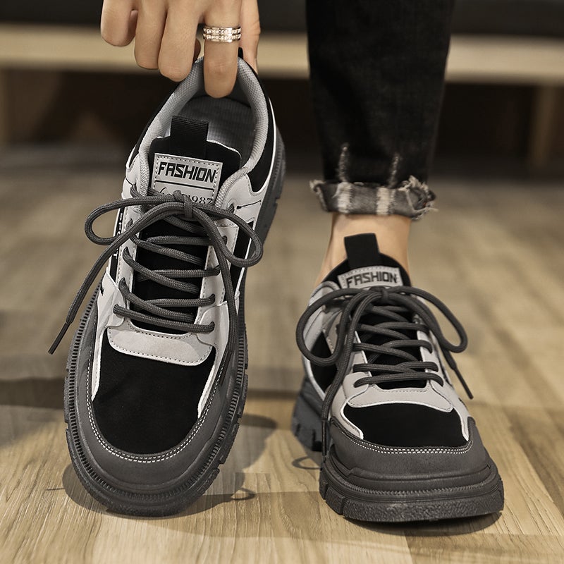 Men'S Shoes Work Casual Sports Board Shoes Thick-Soled Labor Insurance Shoes Low-Top Workwear Martin Trendy Boots - Image 3